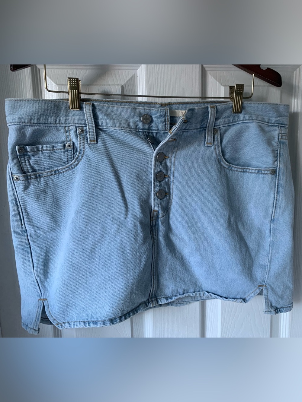 LEVI'S Button fly mini Skirt